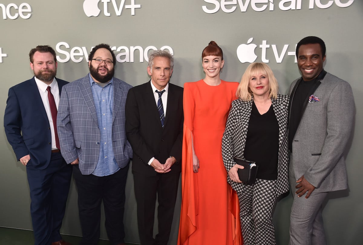 Dan Erickson, Zach Cherry, Ben Stiller, Britt Lower, Patricia Arquette, and Tramell Tillmanattend the season finale screening of AppleTV+'s Severance