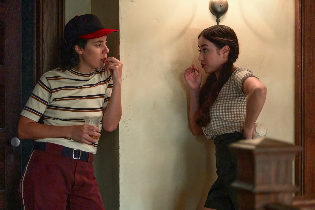 Roberta Colindrez as Lupe and Priscilla Delgado as Esti in 'A League of Their Own'