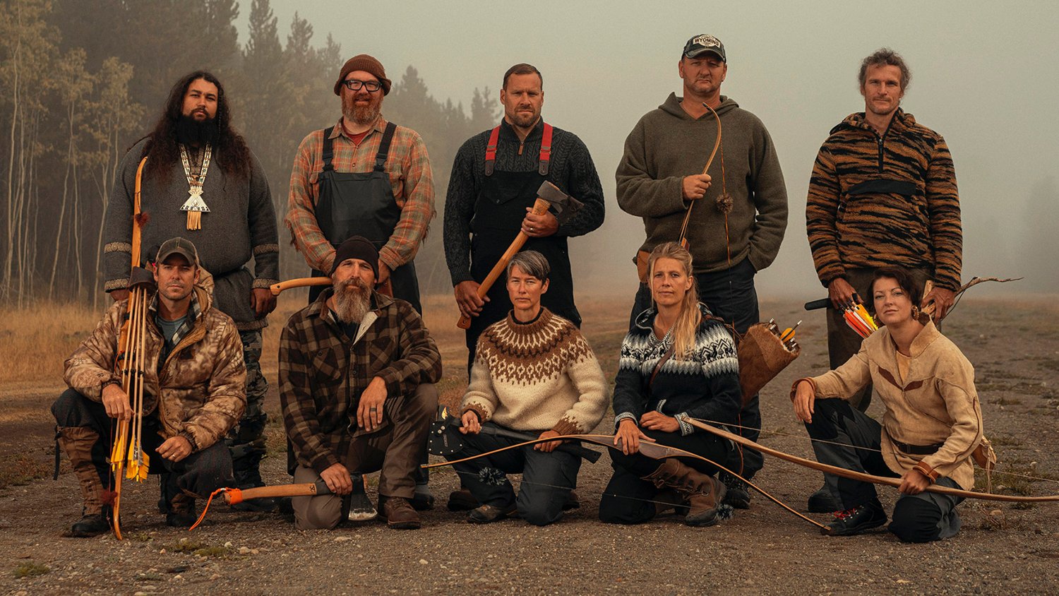 The History Channel's 'Alone' Season 8 cast, representing the survival skills needed for the show