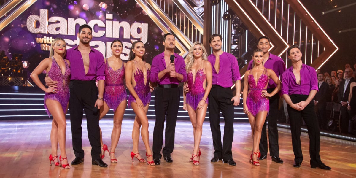 'Dancing with the Stars' pros photographed on the set of the series in 2019.