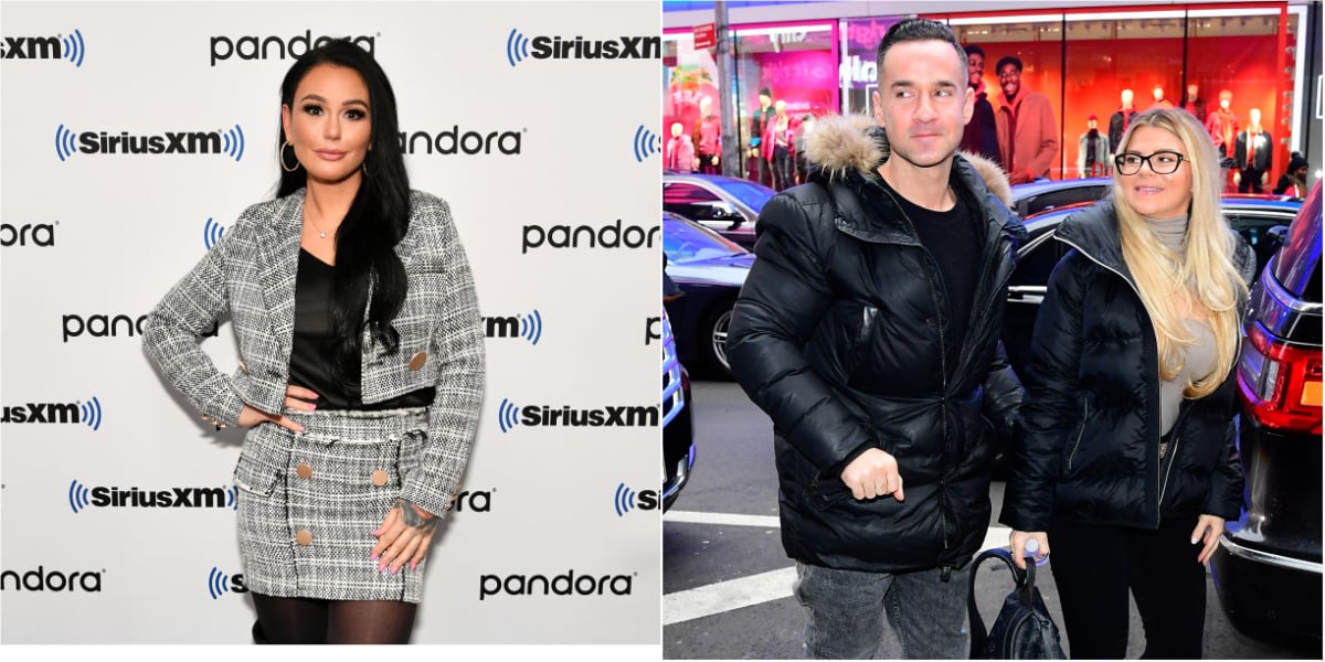 'Jersey Shore' stars Jenni Farley and Mike and Lauren Sorrentino.