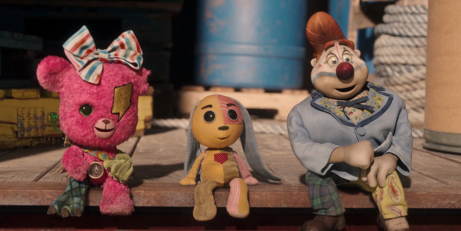 Rosy (voiced by Mary J. Blige), Ollie (voiced by Jonathan Groff), and Zozo (voiced by Tim Blake Nelson) in Lost Ollie, which has an August release date