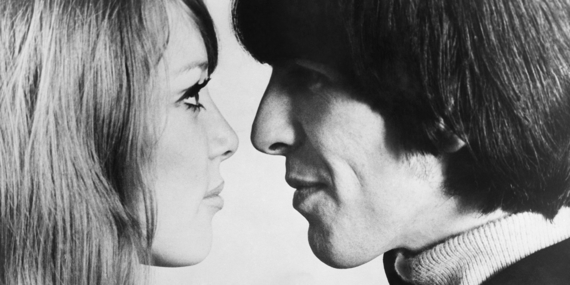 Pattie Boyd and George Harrison at their January 1966 wedding.