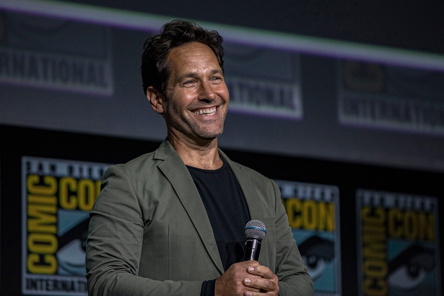 Paul Rudd speaks at Comic-Con 2022, weeks before getting cast in Only Murders in the Building Season 3