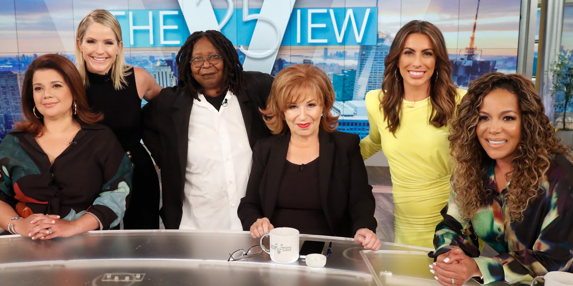 'The View' cast includes Ana Navarro Sara Haines, Whoopi Goldberg, Joy Behar, Alysse Farah Griffin and Sunny Hostin.