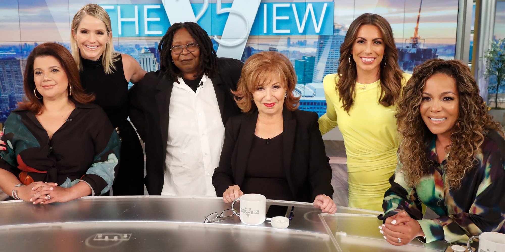 Ana Navarro, Sara Haines, Whoopi Goldberg, Joy Behar, Alyssa Farah Griffin, Sunny Hostin of 'The View.'