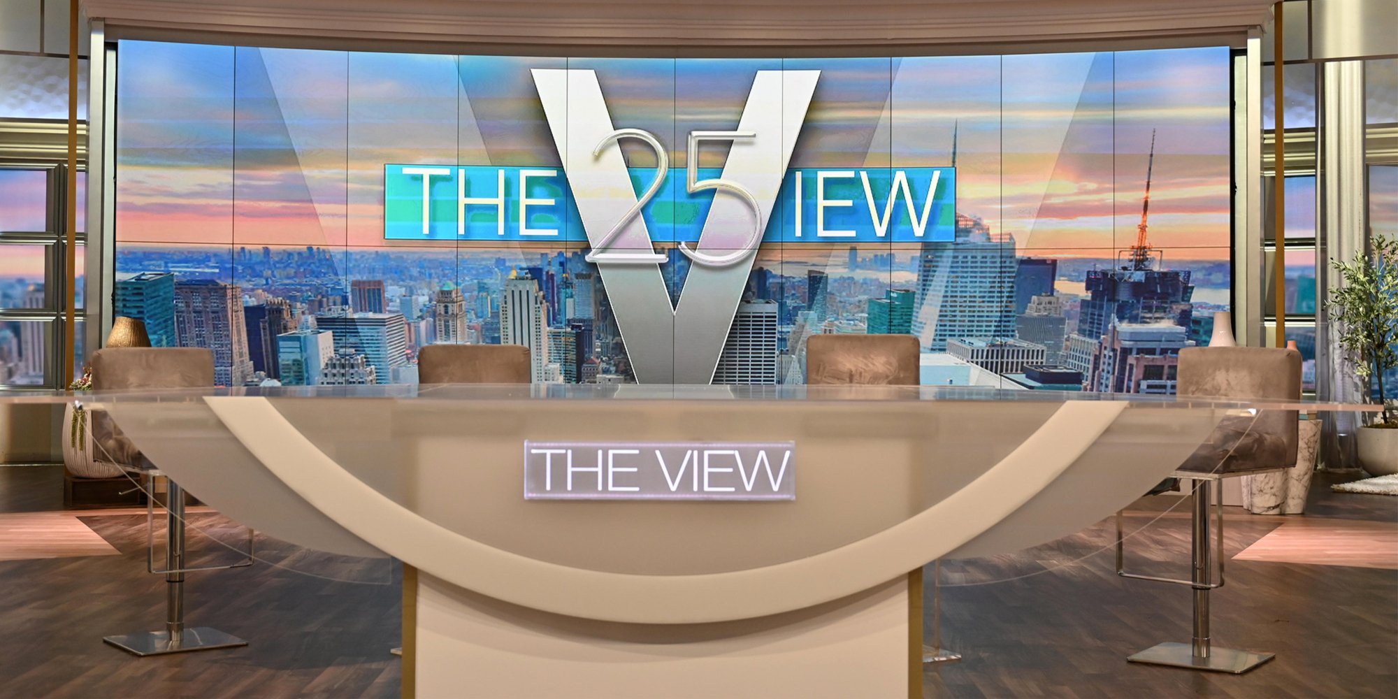 The set of ABC's 'The View 'for its 25th anniversary season.