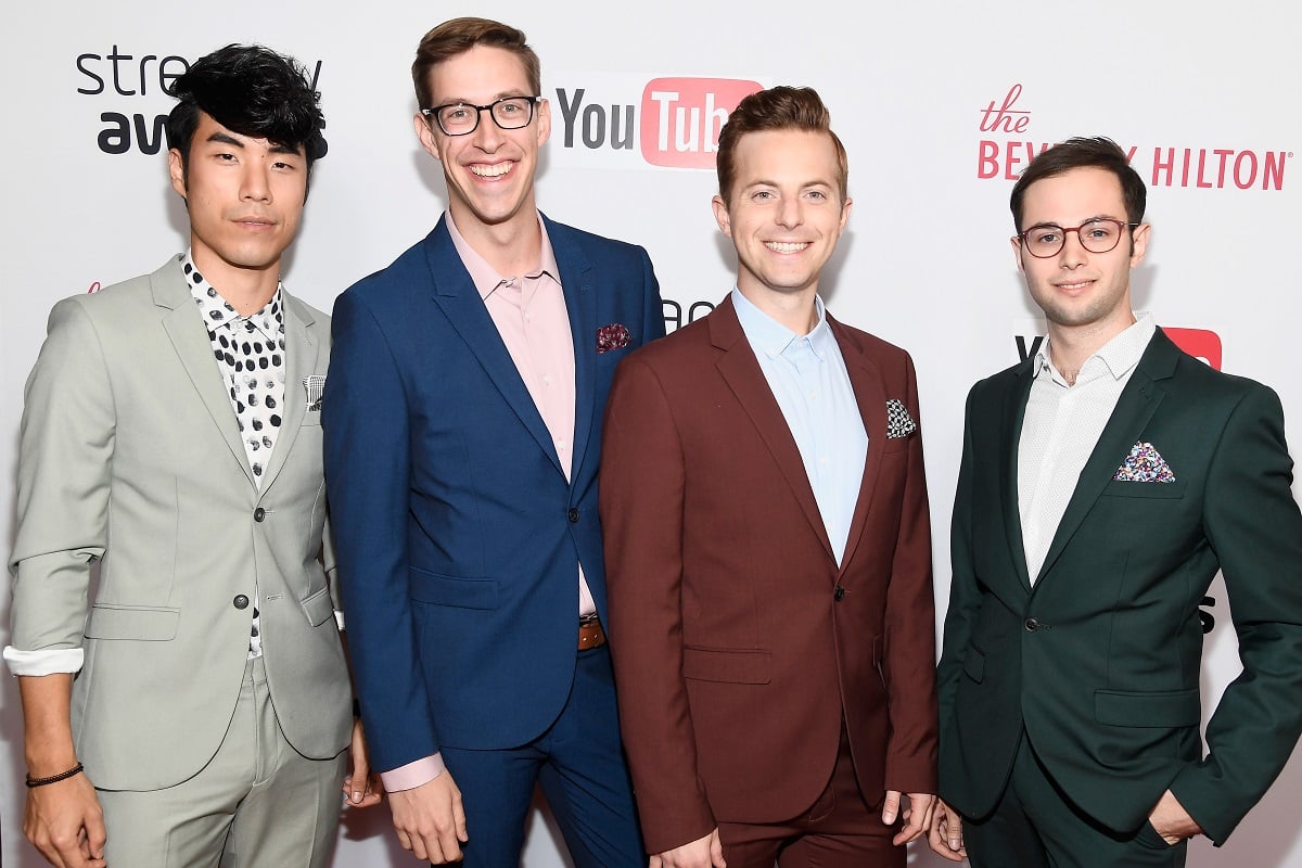 Eugene Lee Yang, Keith Habersberger, Ned Fulmer, and Zach Kornfeld of The Try Guys attend the 6th annual Streamy Awards