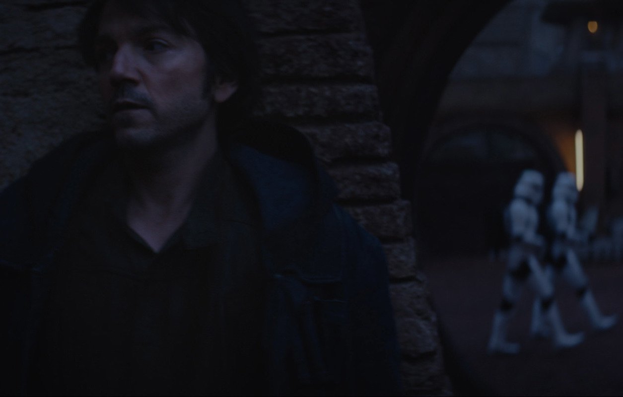 'Andor': Cassian Andor (Diego Luna) hides from stormtroopers