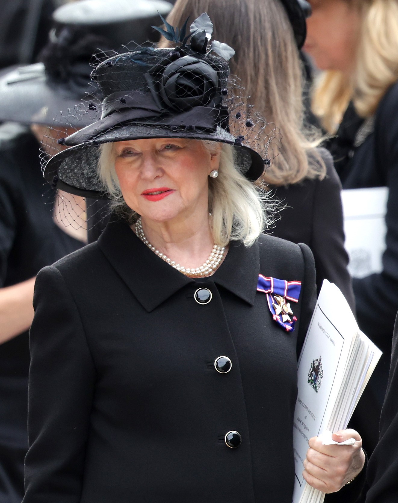 Angela Kelly attending the state funeral of her boss Queen Elizabeth II