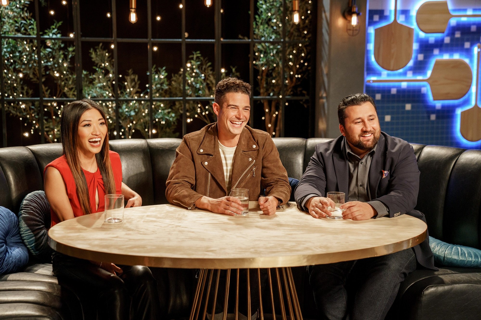 'Best in Dough': Eunji Kim, Wells Adams, and Daniele Uditi sitting together at the judges' table