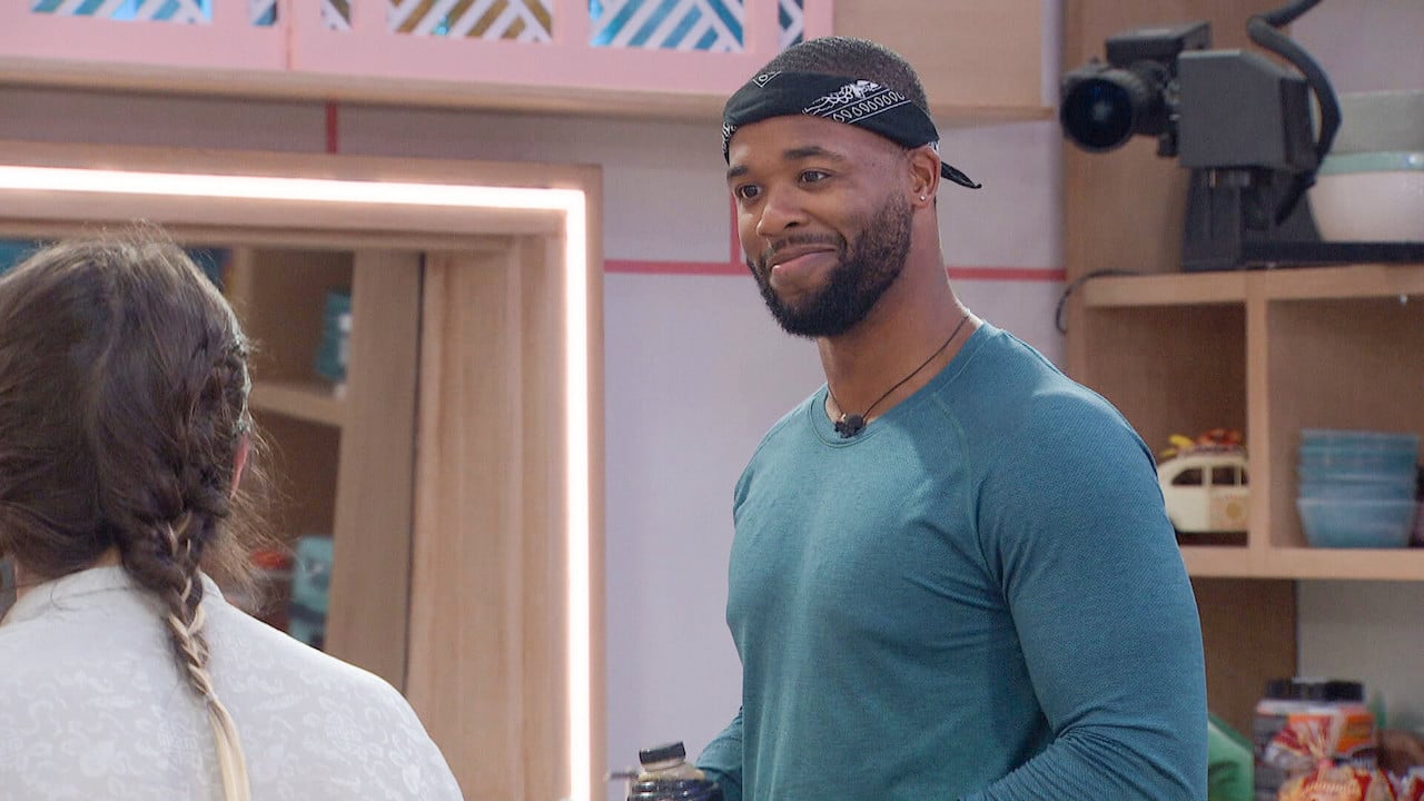 Monte Taylor smiles at Matt "Turner" on 'Big Brother 24'.