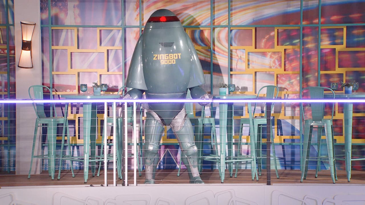 Zingbot stands outside on 'Big Brother 24'.