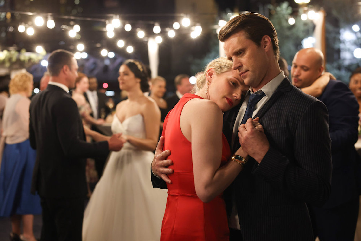 Sylvie Brett and Matt Casey in dancing in 'Chicago Fire' Season 10