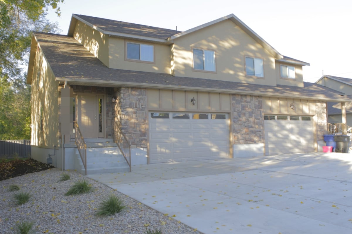 The outside of Christine Brown's home in Murray, Utah.