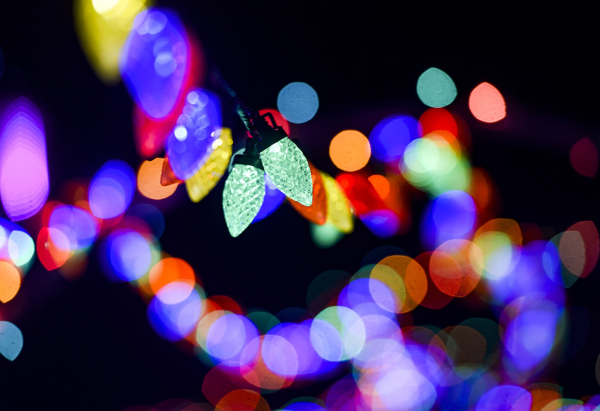Illuminated Christmas lights