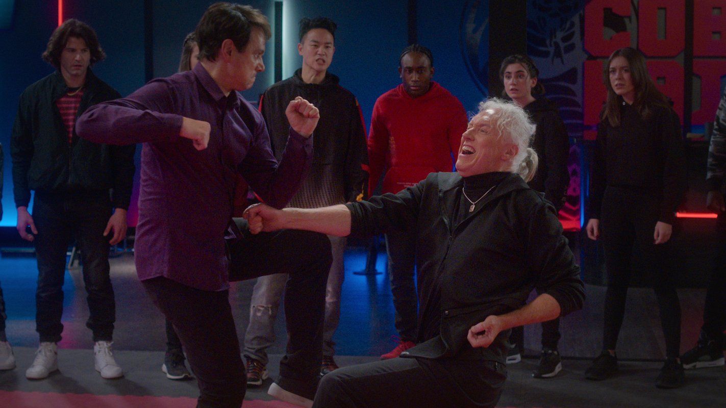 'Cobra Kai' Season 5 ending: Daniel LaRusso (Ralph Macchio) blocks Terry Silver (Thomas Ian Griffith)'s quicksilver attack