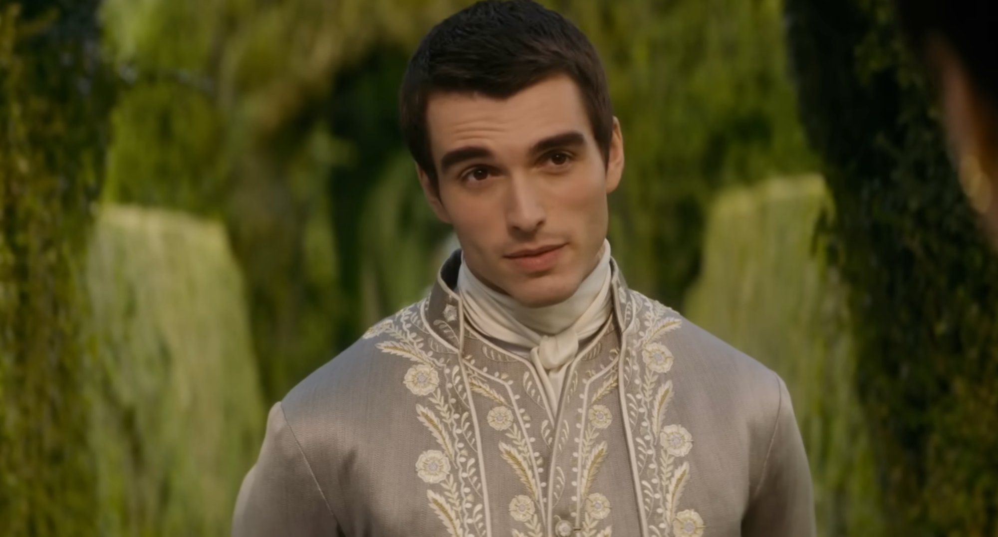 Corey Mylchreest as King George III in 'Queen Charlotte A Bridgerton Story.'
