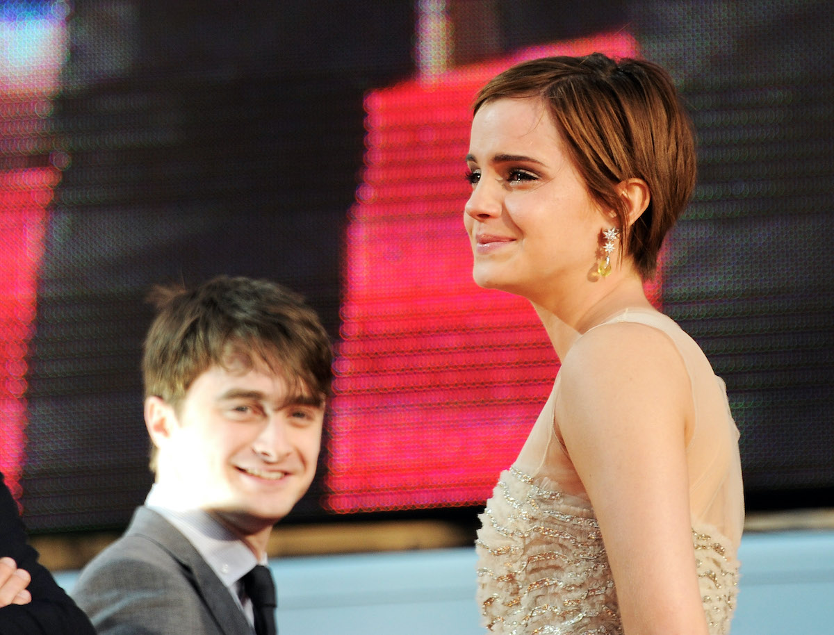 Daniel Radcliffe and Emma Watson at the final 'Harry Potter' premiere