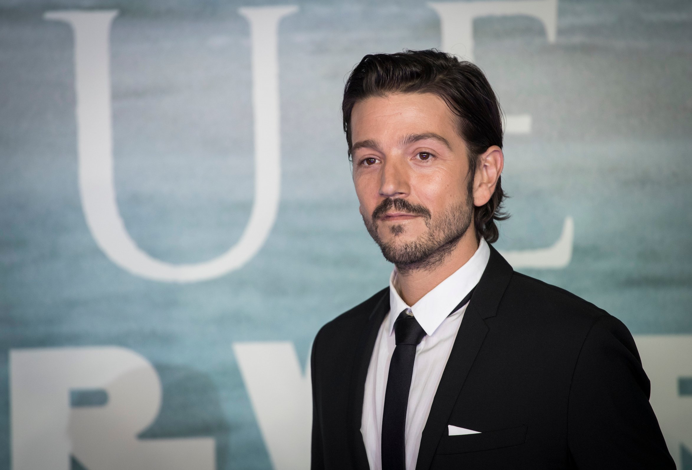 Andor actor Diego Luna attends the premiere of Rogue One in London