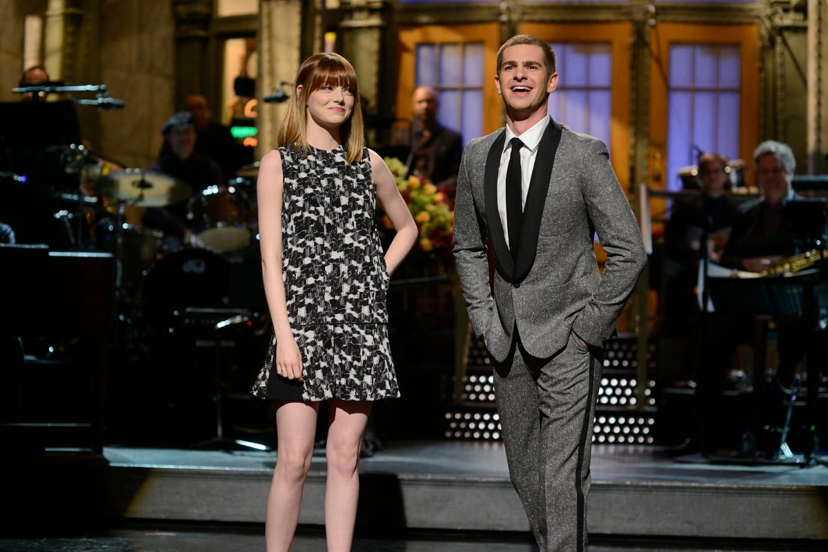 Emma Stone and Andrew Garfield at 'Saturday Night Live'