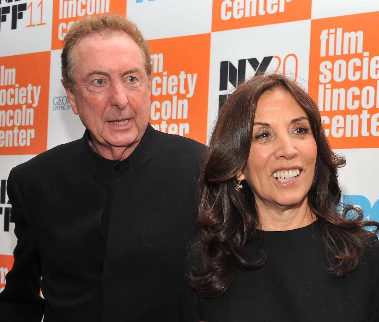 Eric Idle and Olivia Harrison at a 2011 screening of 'George Harrison: Living in the Material World.'