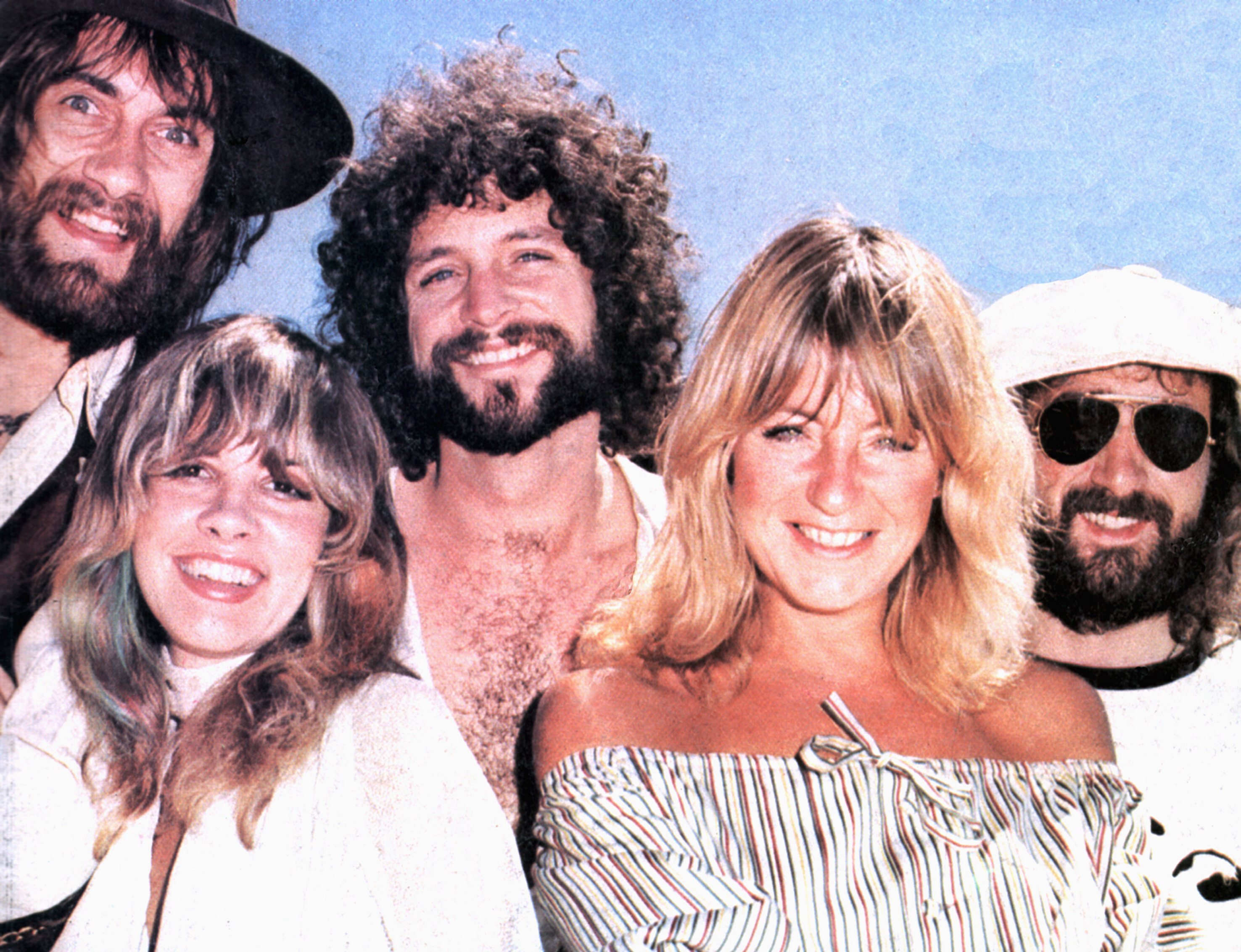 Mick Fleetwood, Stevie Nicks, Lindsey Buckingham, Christine McVie, John McVie of Fleetwood Mac