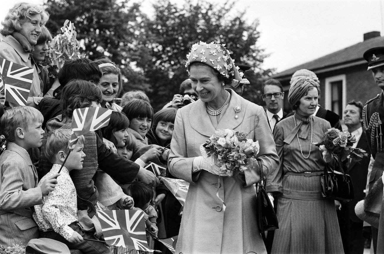 Queen Elizabeth during her Silver Jubilee in 1977. 