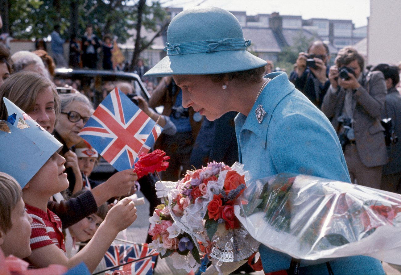 Queen Elizabeth II during her Silver Jubilee in 1977.