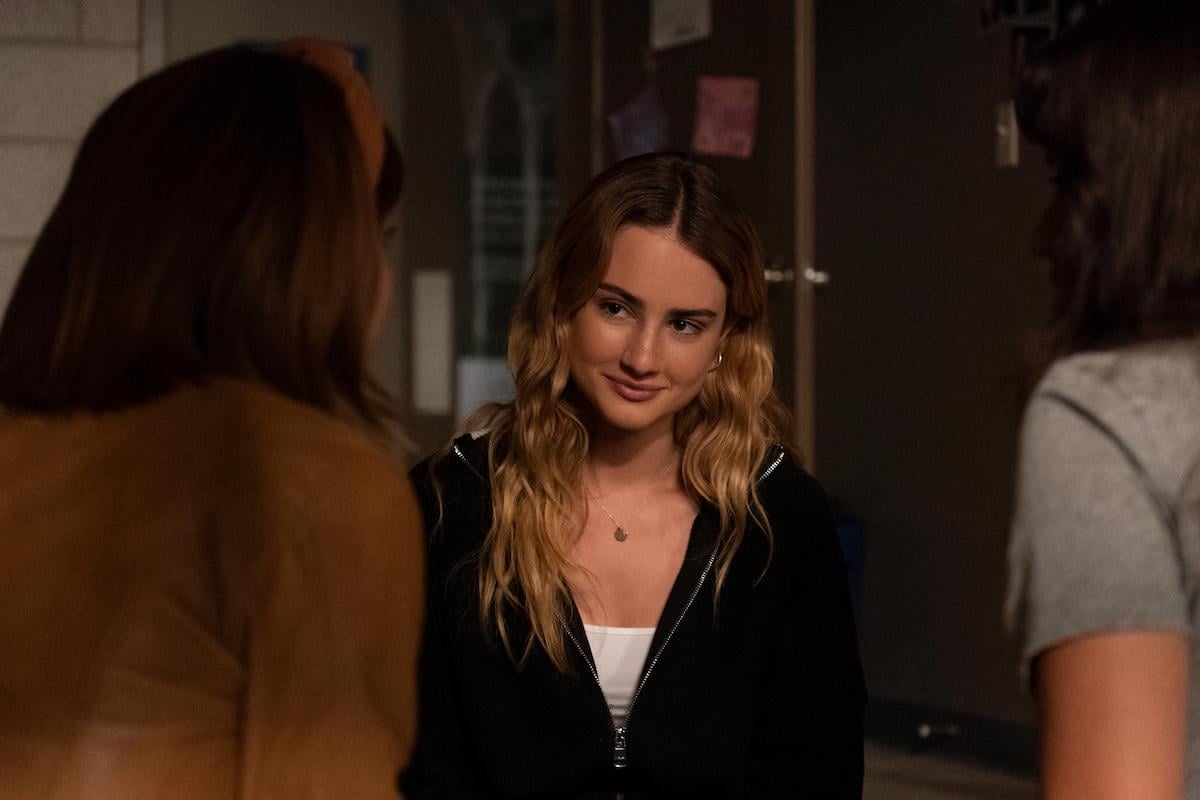 Grace Van Patten looks on in 'Tell Me Lies' Season 1 Episode 4: 'Take Off Your Pants and Jacket'