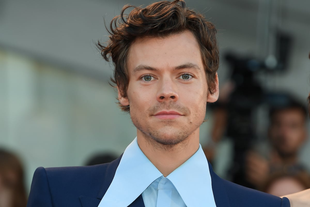 British singer-songwriter and actor Harry Styles poses at the 79 Venice International Film Festival 2022