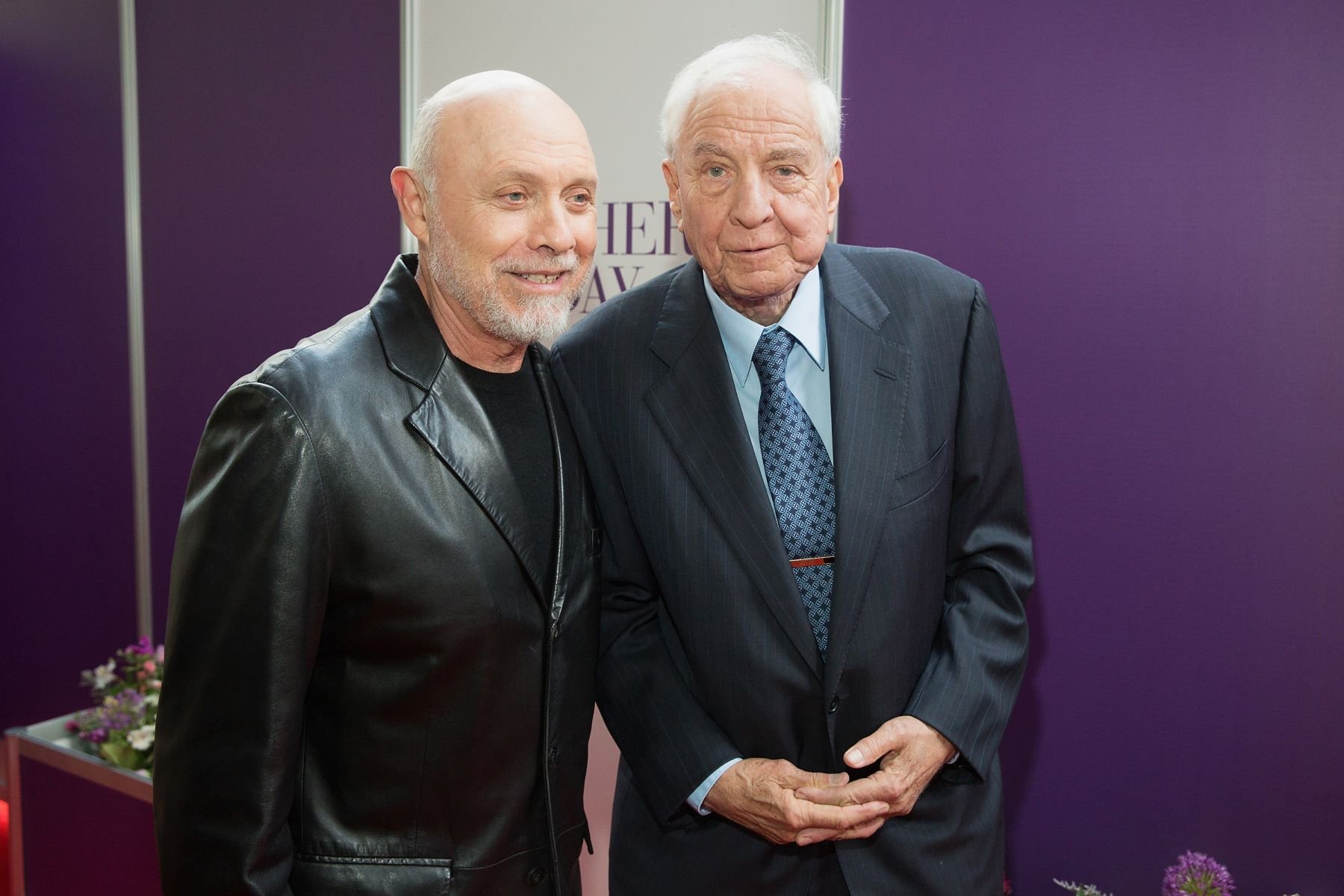 Hector Elizondo and Garry Marshall at the Seattle, Washington, premiere of 'Mother's Day' at the Cinerama Theater