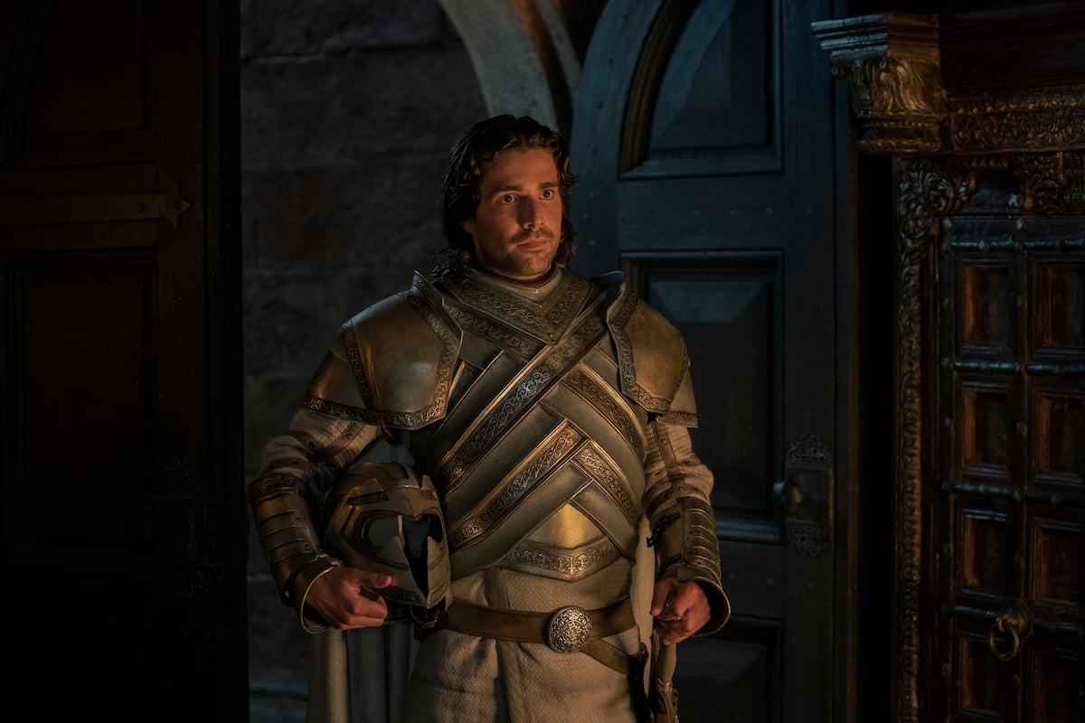 'House of the Dragon': Ser Criston Cole (Fabien Frankel) stands in a doorway holding his helmet