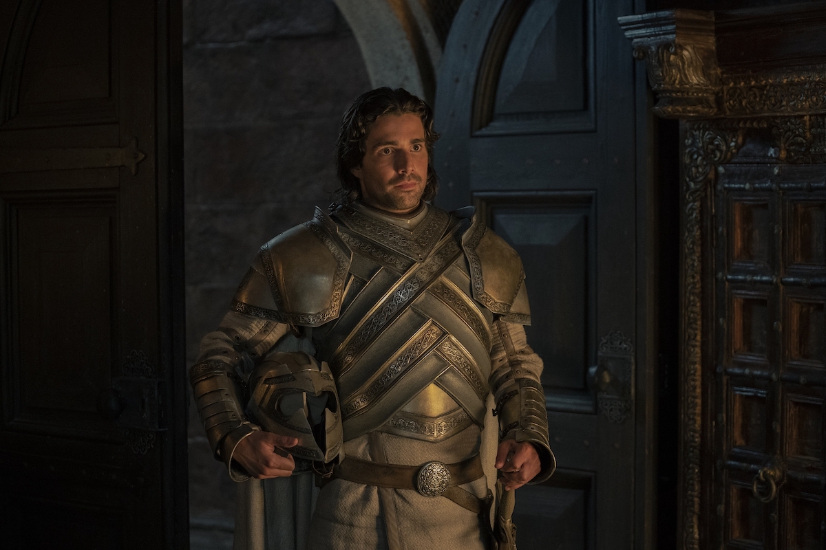 'House of the Dragon': Ser Criston Cole (Fabien Frankel) stands in a doorway holding his helmet