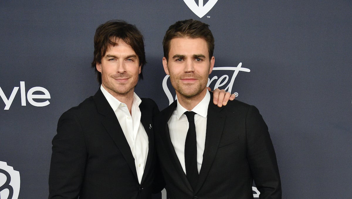 Ian Somerhalder and Paul Wesley smiling