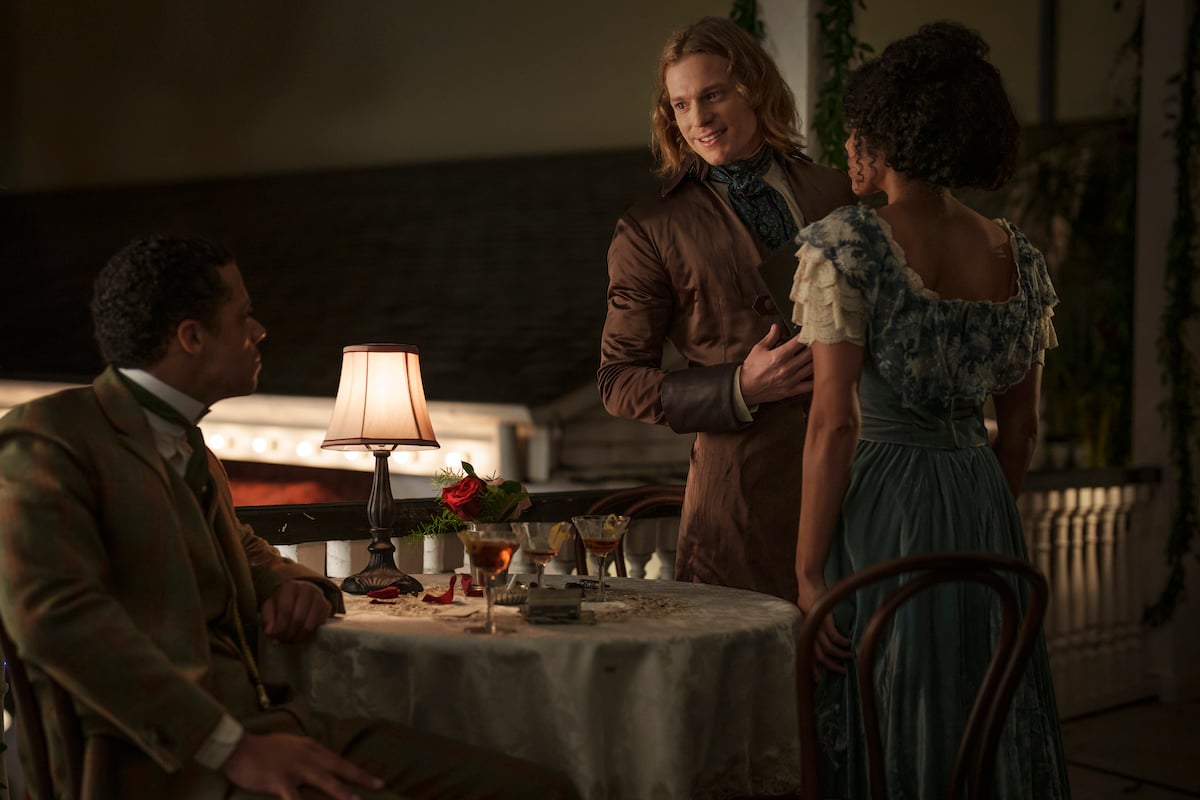 'Interview with the Vampire': Louis (Jacob Anderson) watches Lestat (Sam Reid) grope a lady (Najah Bradley)