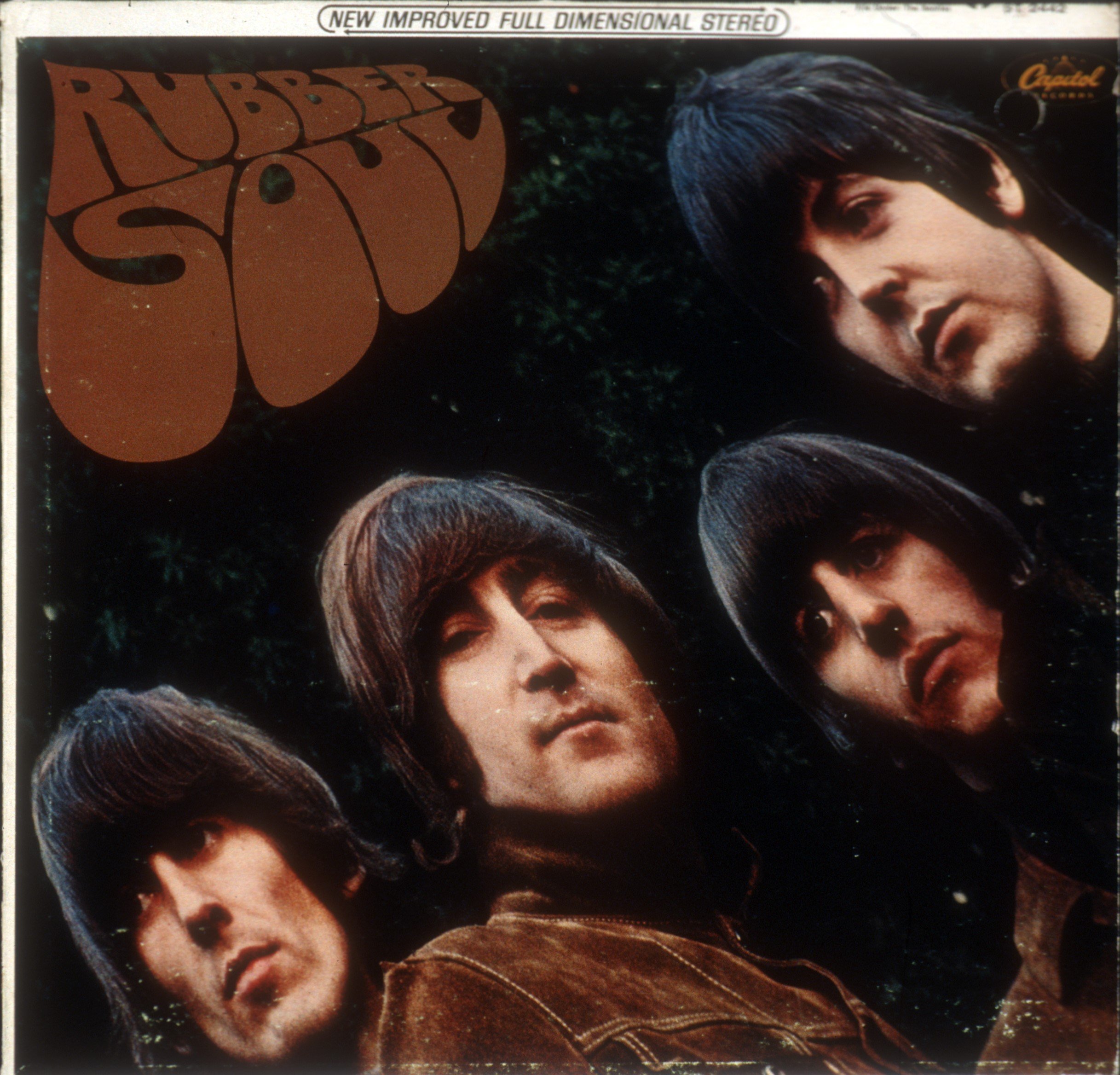 A vinyl copy of The Beatles' 'Rubber Soul'
