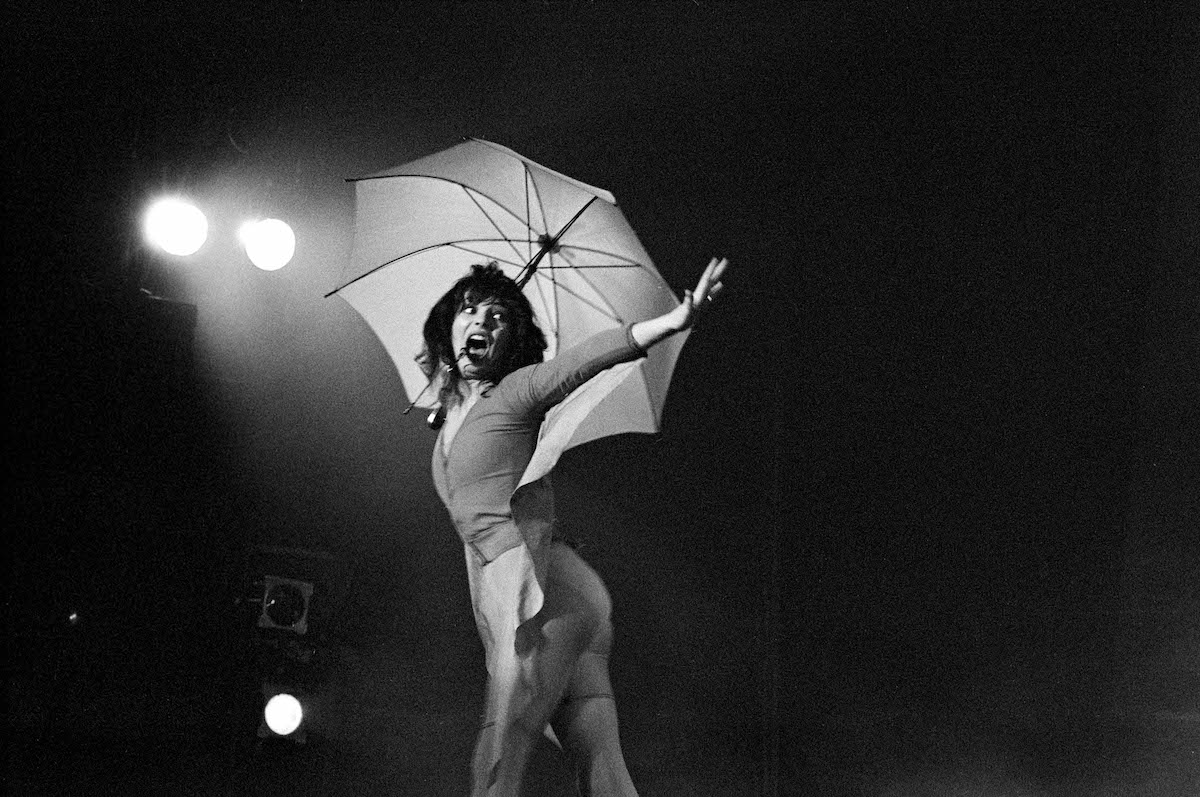 Singer Kate Bush performs live onstage for her Tour Of Life tour