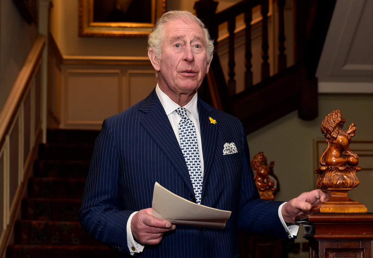 King Charles, who according to Valentine Low's 'Courtiers' book, has a 'proper temper' seen by former staffers, gives a speech at Clarence House as the then-Prince of Wales