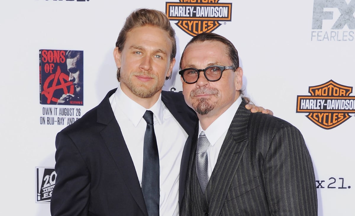 ‘Sons of Anarchy’ creator Kurt Sutter with star Charlie Hunnam at the season 7 premiere at TCL Chinese Theatre on September 6, 2014 in Hollywood, California