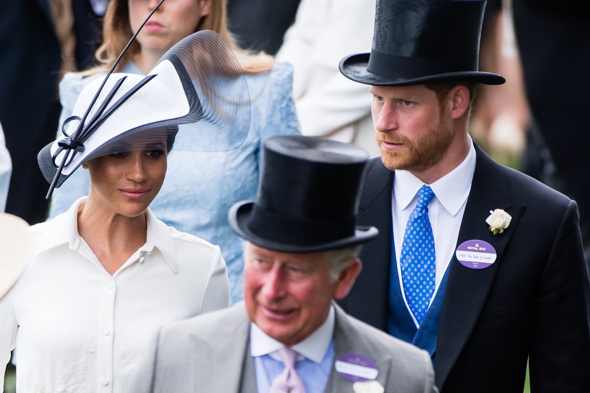 Meghan Markle, Prince Harry, and Prince Charles, who was didn't realize Meghan's influence over his son, attend Royal Ascot Day 1 at Ascot Racecourse in 2018
