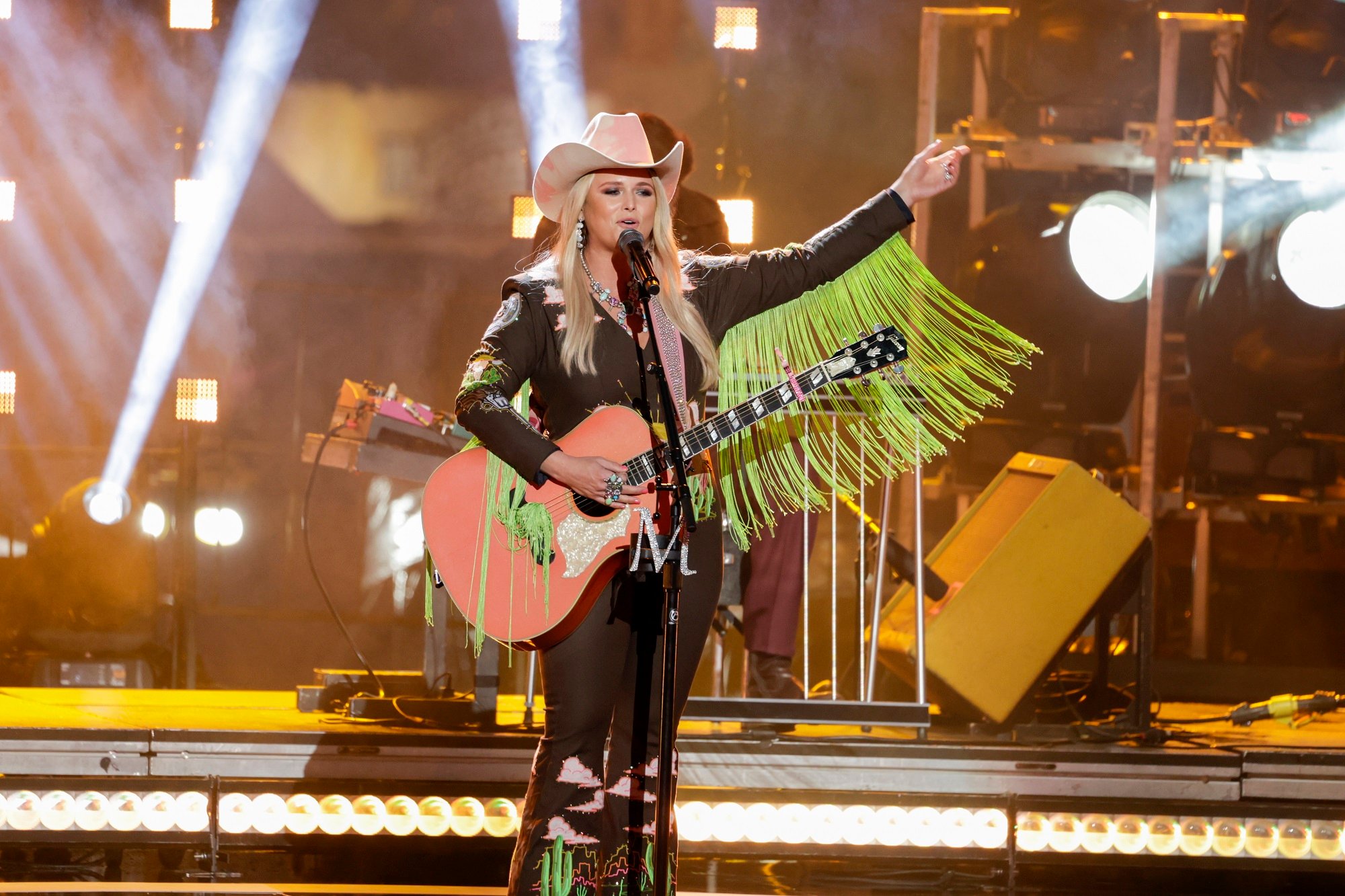Miranda Lambert performing at the 2022 CMT Music Awards