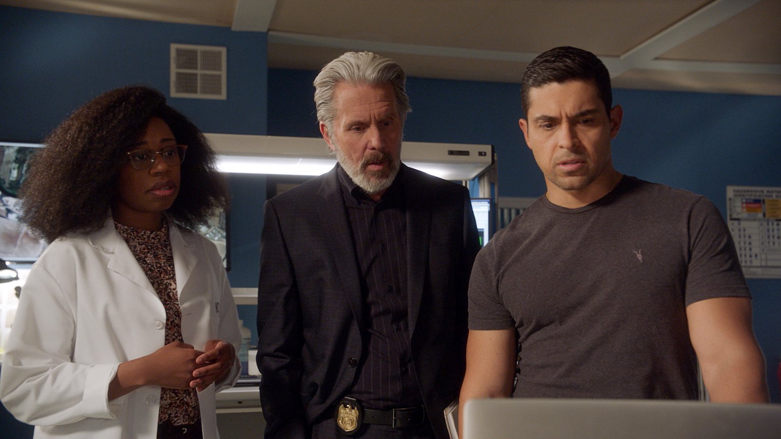 Diona Reasonover, Gary Cole, and Wilmer Valderrama in 'NCIS.' Gary Cole returns as Alden Parker in 'NCIS' Season 20