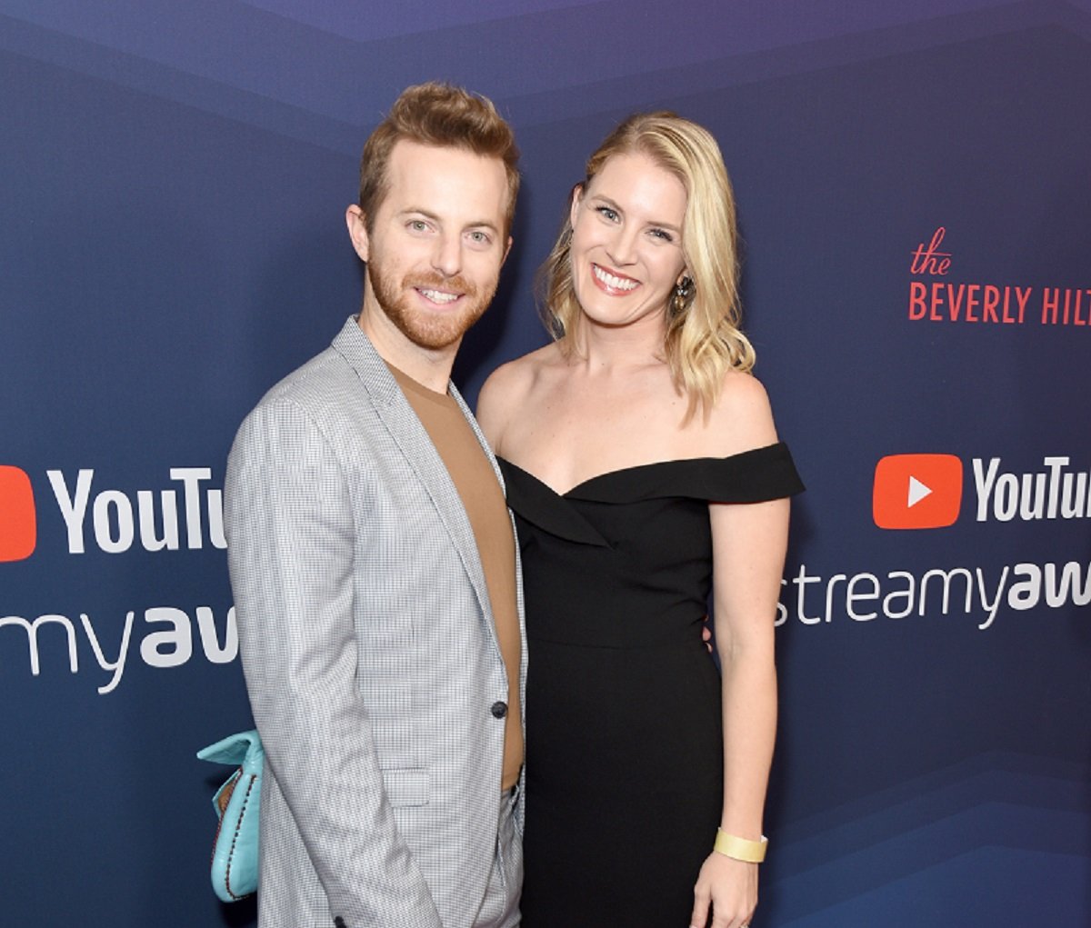 Ned Fulmer and Ariel Fulmer pose together at the 9th Annual Streamy Awards