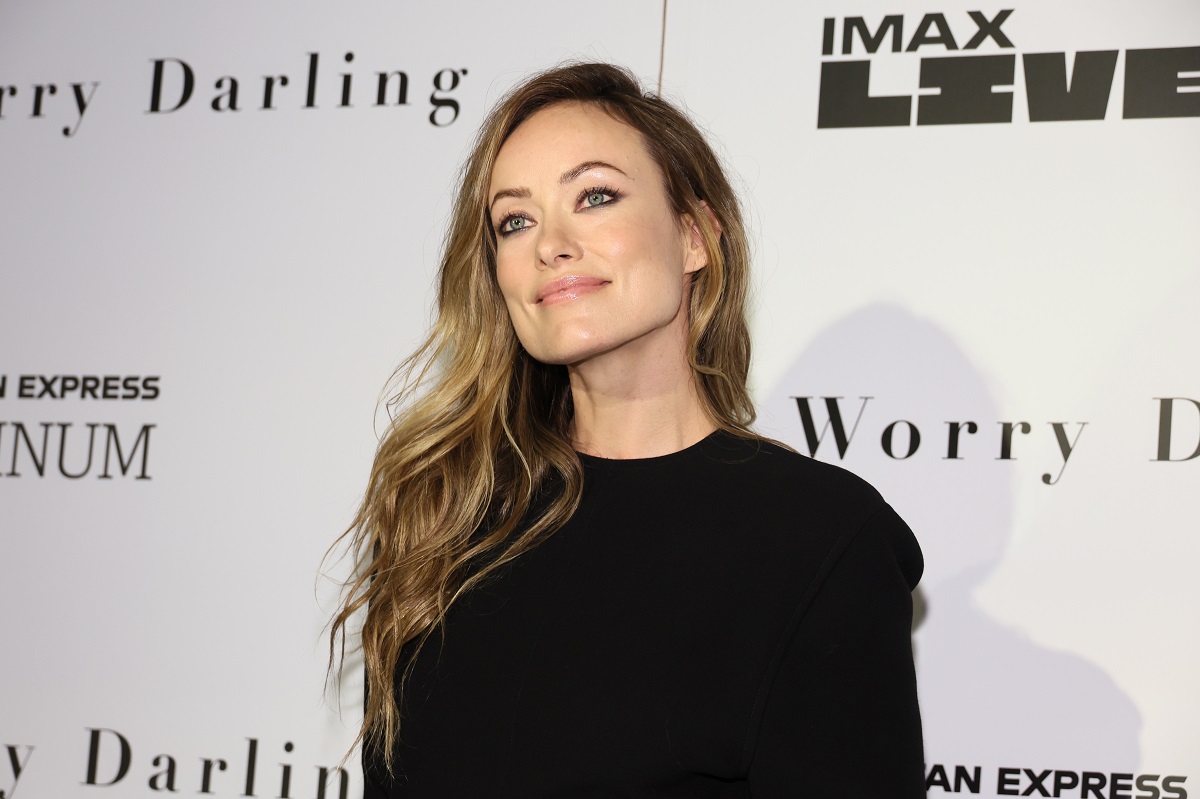 Olivia Wilde posing at the 'Don't Worry Darling' premiere.