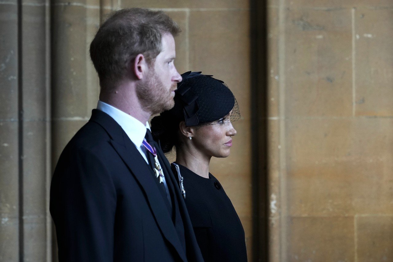 Prince Harry and Meghan Markle attend funeral services for Queen Elizabeth II.