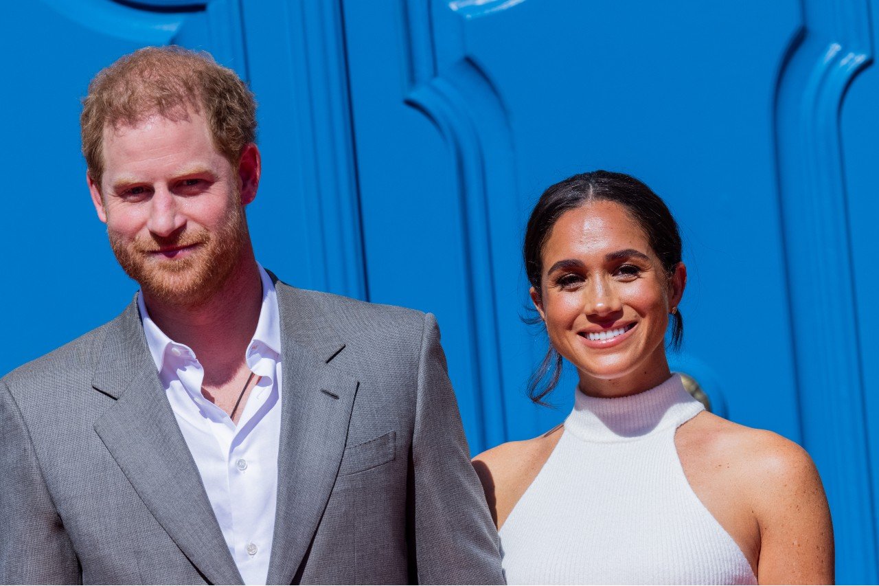 Prince Harry and Meghan Markle attend a promotion for the 2023 Invictus Games.