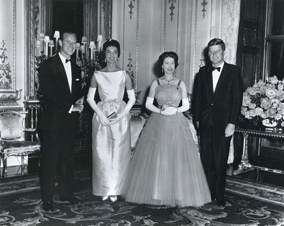 Prince Philip, Jacqueline Kennedy, Queen Elizabeth, and John F. Kennedy
