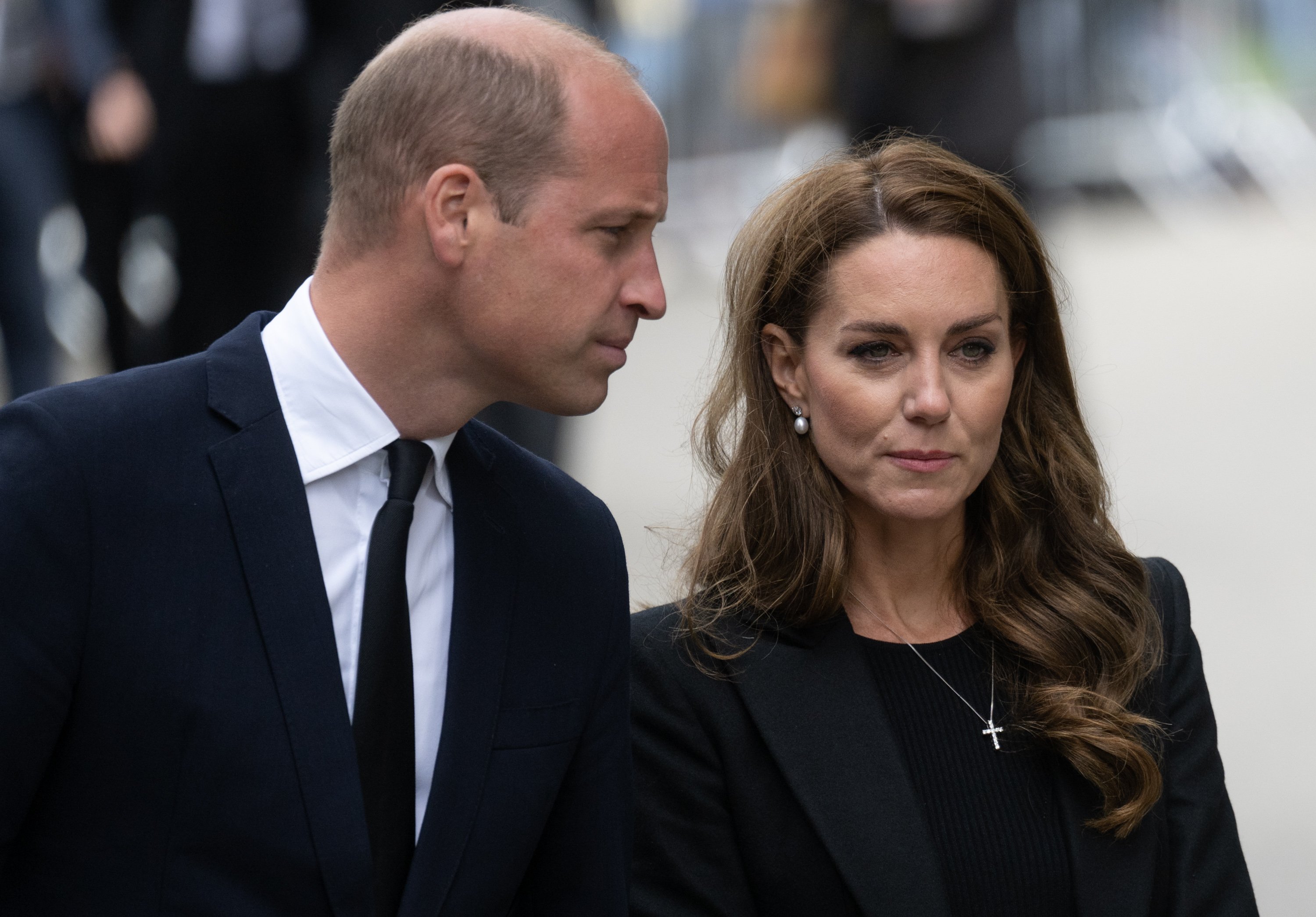 Prince William and Kate Middleton attend funeral services for Queen Elizabeth III.