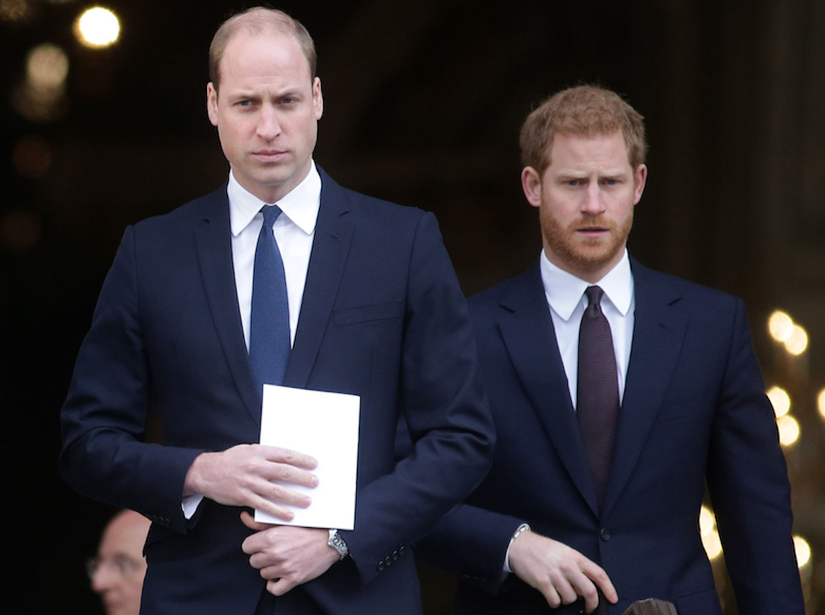 Prince William, who according to Katie Nicholl's book 'The New Royals' felt relieved, along with Kate Middleton, when Prince Harry and Meghan Markle left royal life, walks with Prince Harry